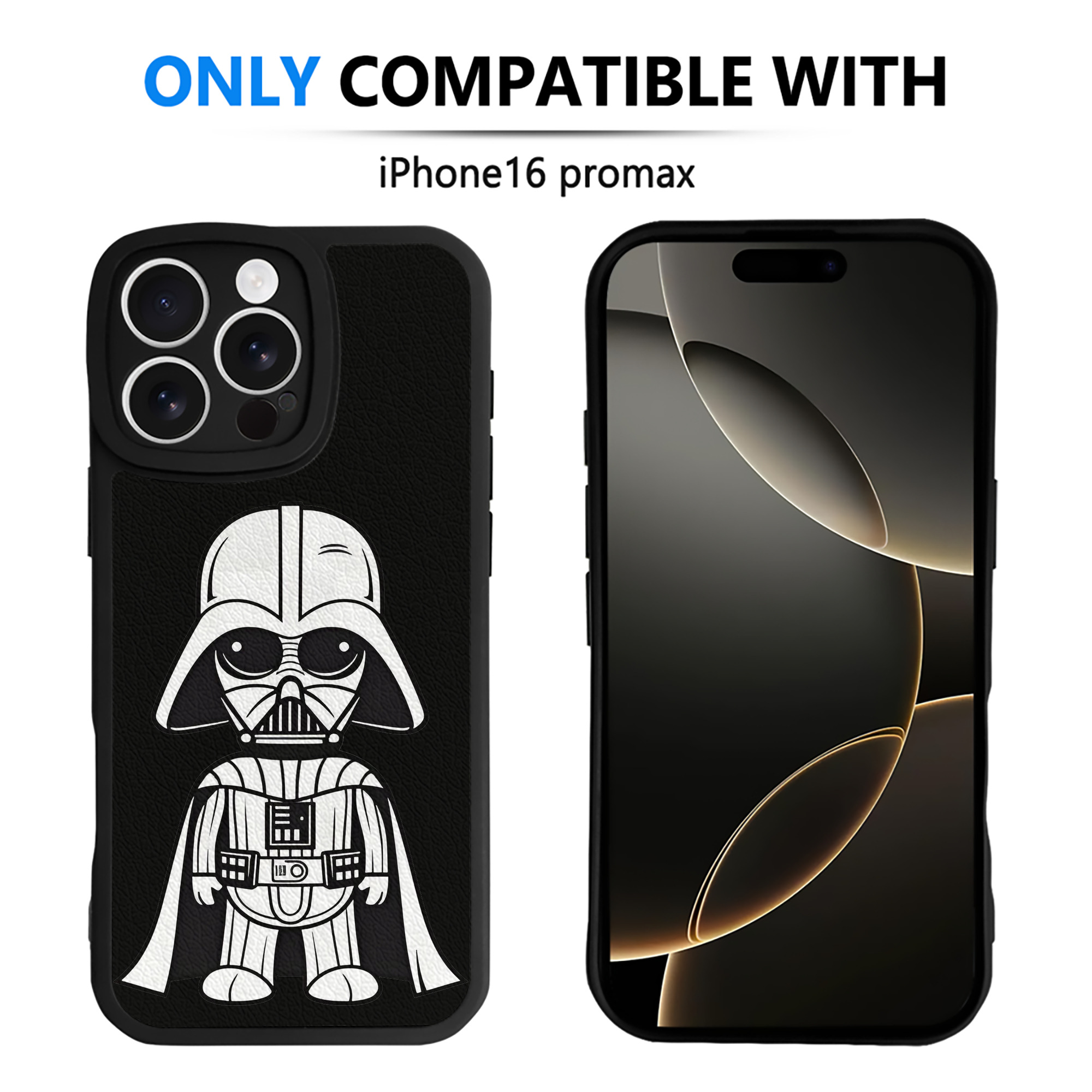 （画像用） スター・ウォーズ Star Wars 【iPhone 16シリーズ対応】シリコンスマホケース（レザー調） 材質：シリコン